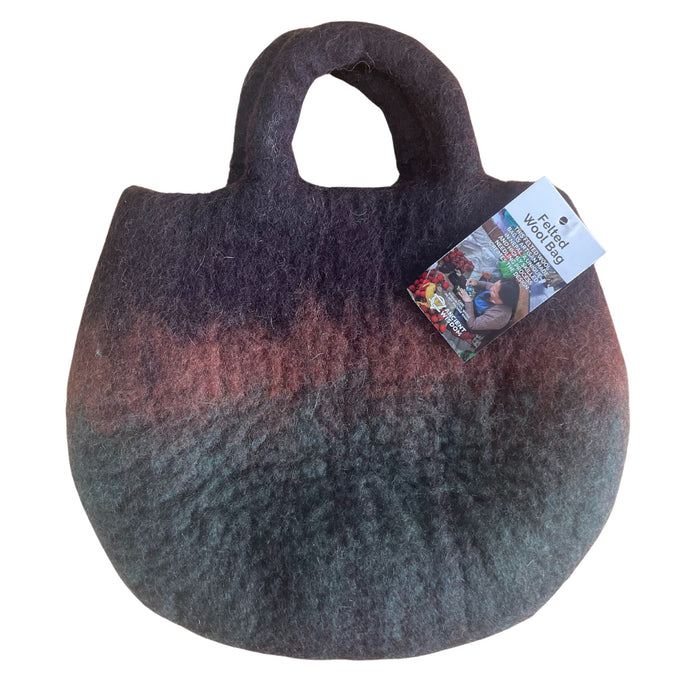 Wassergefilzte Tasche – Feengarten