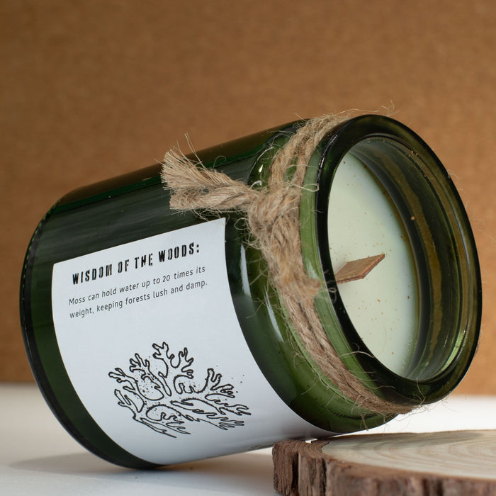 Greenman Woodwick Sojakerze - Moos & Nebel