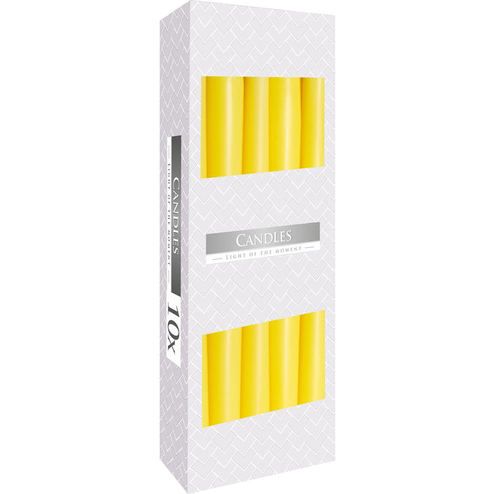 Spitzkerzen – Gelb (10er-Pack)