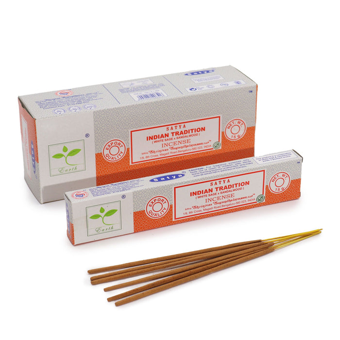 Satya Incense Sticks - Indian Tradition (White Sage & Sandalwood)