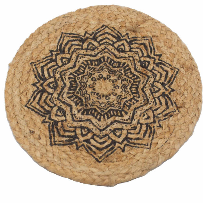 Napperon de jute – Mandala