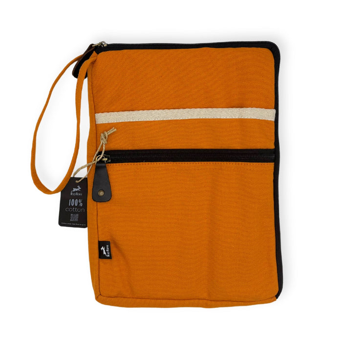 Laptop-Reisebeutel aus Segeltuch – Orange