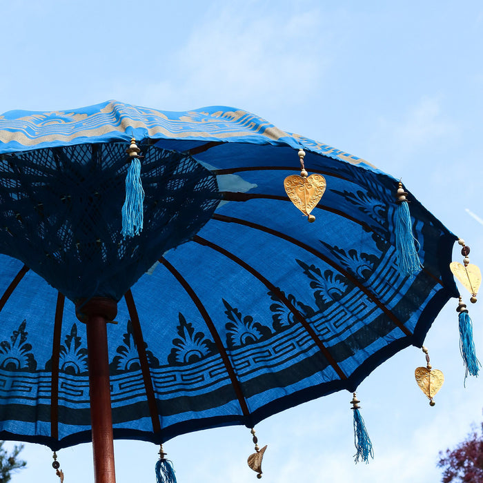 Bali Patio Parasol - Turquoise Canvas, 1.5M