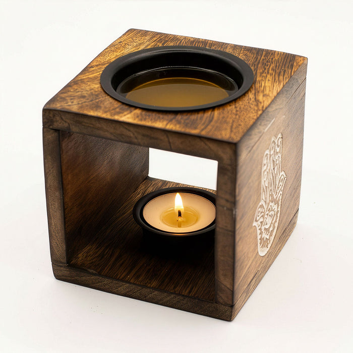 Mangoholz-Duftlampe – Hand der Fatima