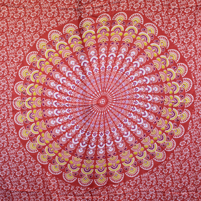 Mandala Sarong - Rosa/Rot