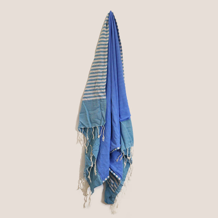 Cotton Pario Towel - Sky Blue