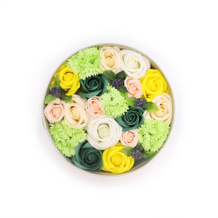 Seifenblumen Geschenkbox - Gelb & Grün - Frühlingsfeste