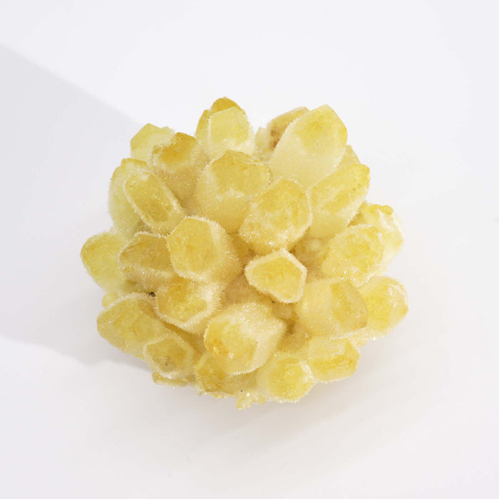 Farbiger Quarzkristall-Cluster - Gelber Geisterquarz