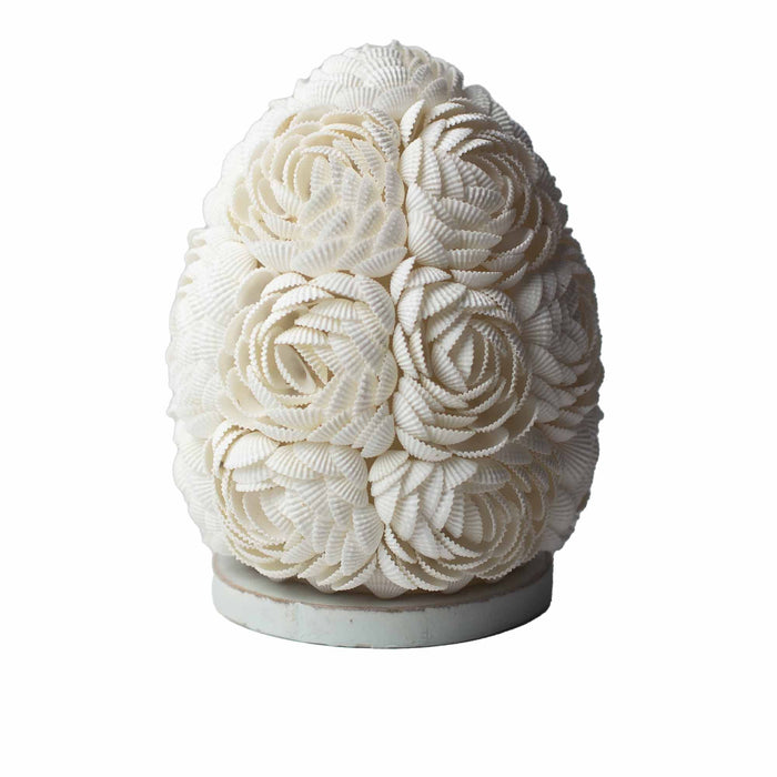 Boho Sea Shell Lamp - Rose Oval, 15cm