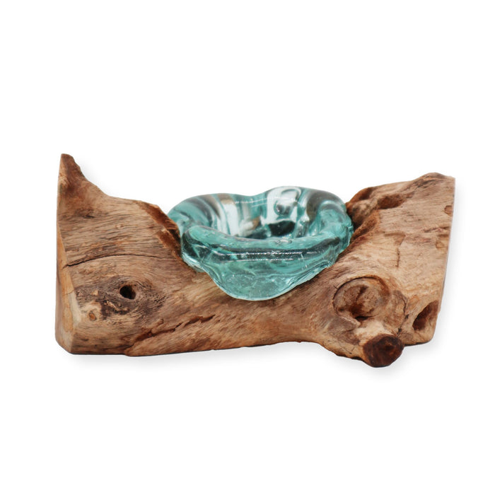 Molton Glass & Gamal Holz – Einzelner Teelichthalter