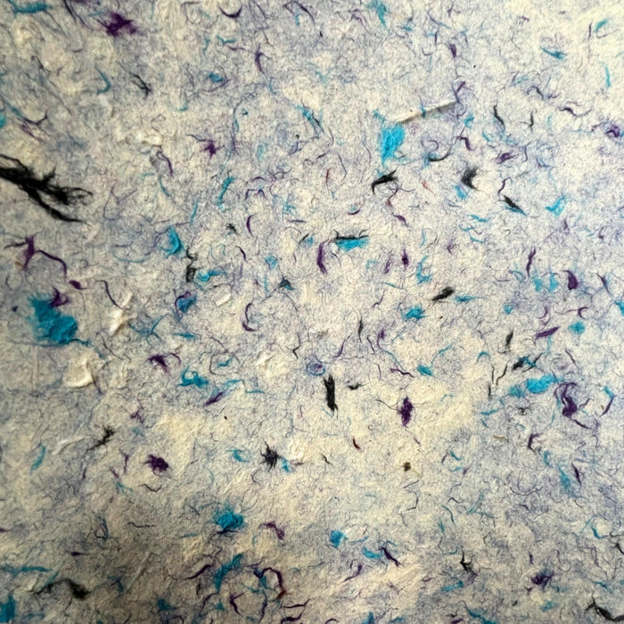 Lokta-Baste / Geschenkpapier - Blaue Baumwolle (5 Blatt)