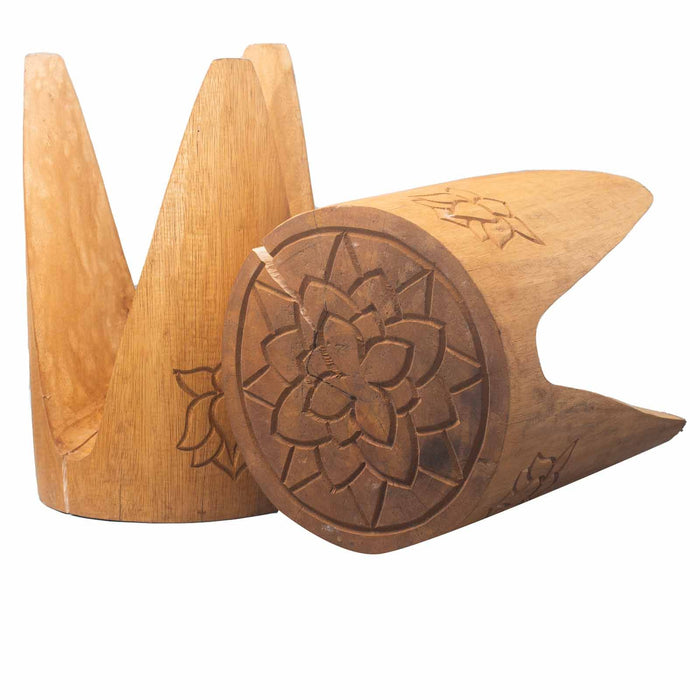 Set of 2 Interlocking Plant Stands - Natural