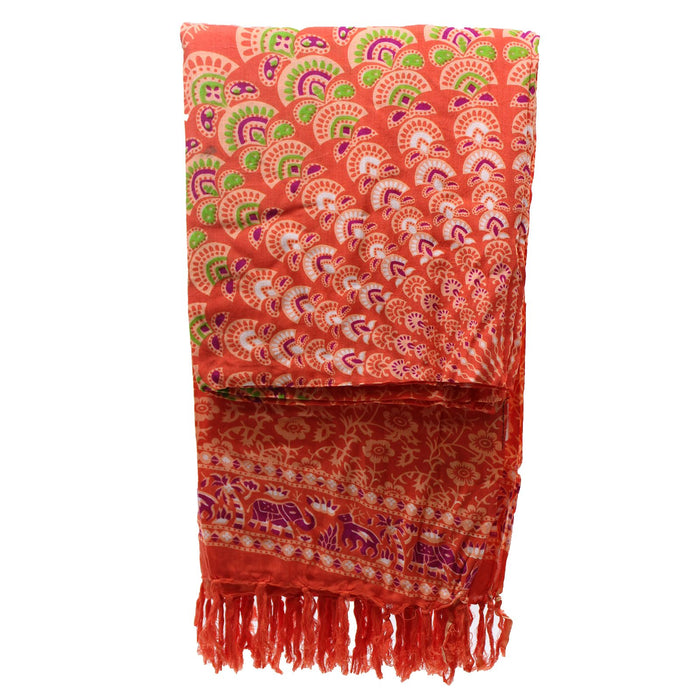 Mandala Sarong - Rosa/Rot