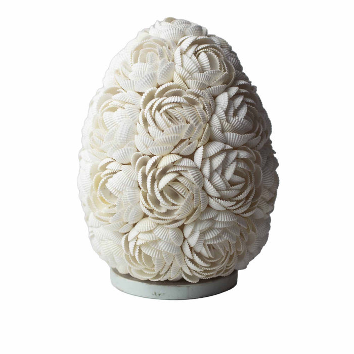 Boho Sea Shell Lamp - Rose Oval, 20cm