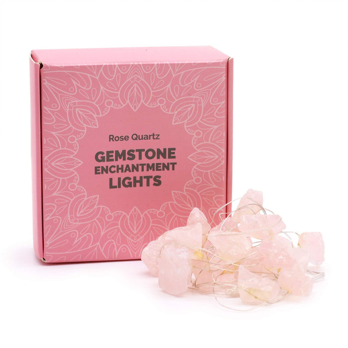 Lumières d'Enchantement de Gemmes - Quartz Rose