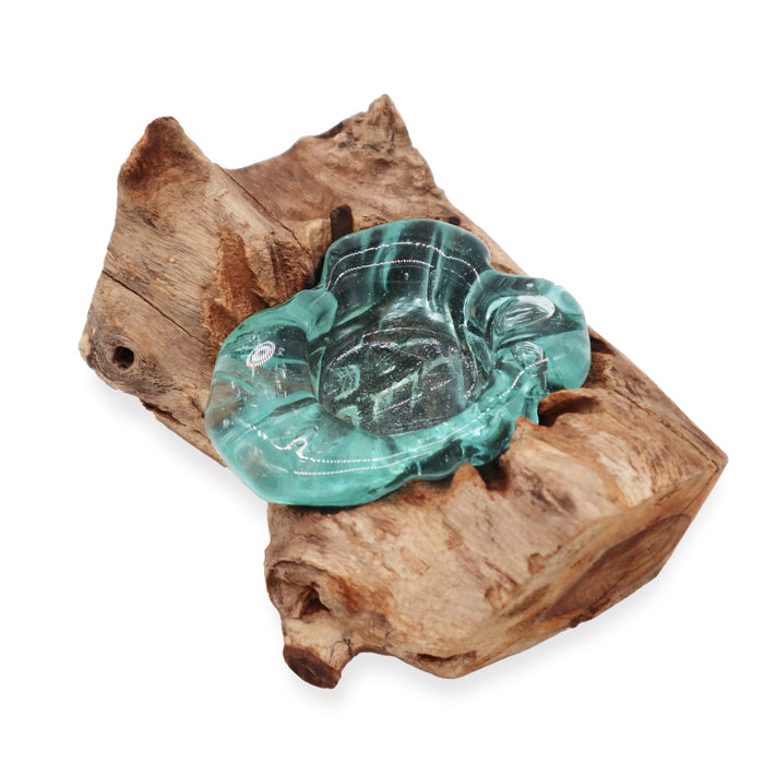 Molton Glass & Gamal Holz – Einzelner Teelichthalter