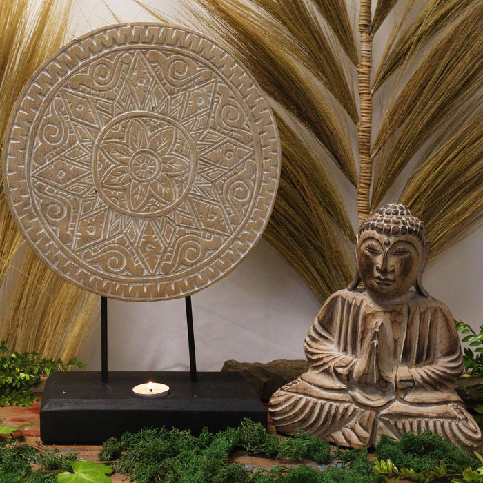 Buddha Feng Shui Set - Klassisches Mandala, Natur