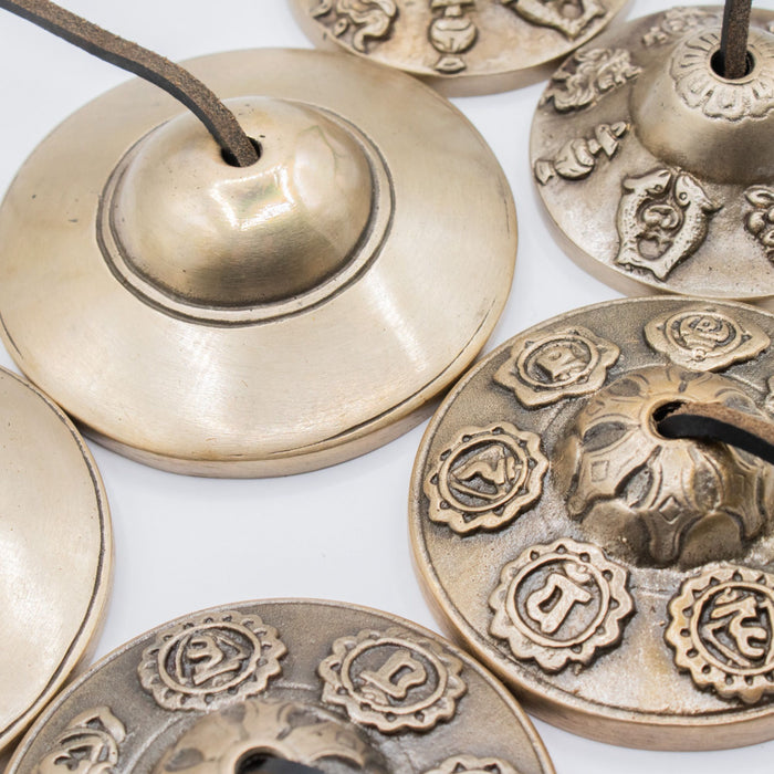 Brass Tibetan Tingsha Bells - Plain Traditional