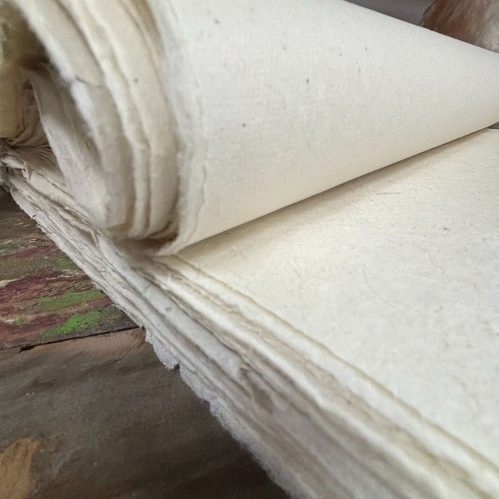 Lokta-Bastpapier / Geschenkpapier - uni (5 Blatt)