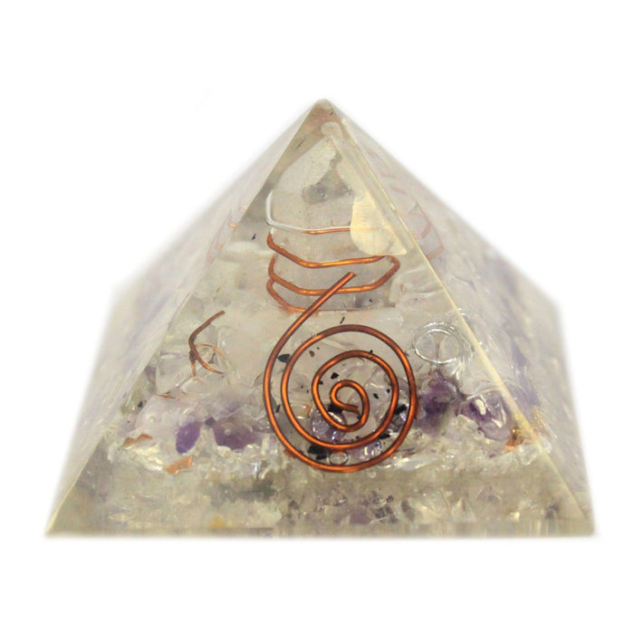 Orgonit-Pyramide – Edelstein-Splitter & Kupfer (Klein)