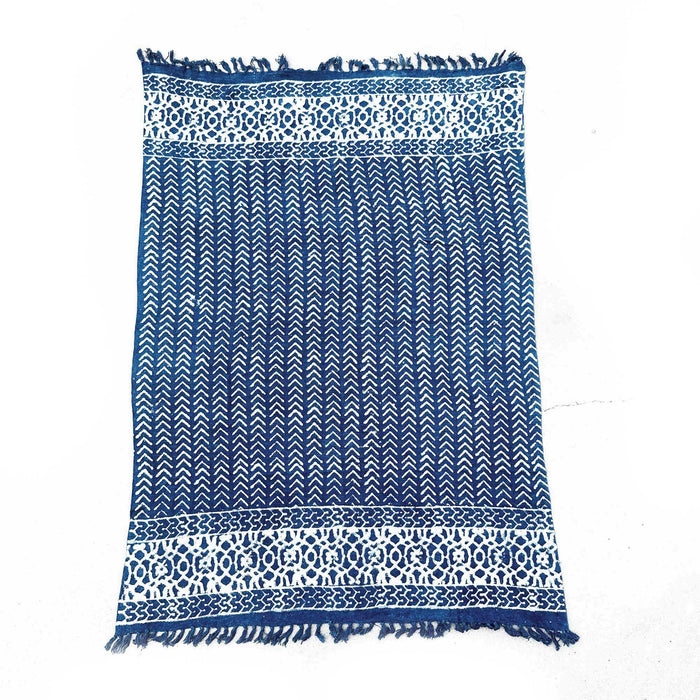 Handmade Indigo Throw - Seedha Arrows