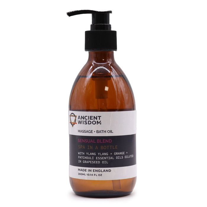 Aromatherapie Massage- & Badeöl – Sinnlich (300 ml)