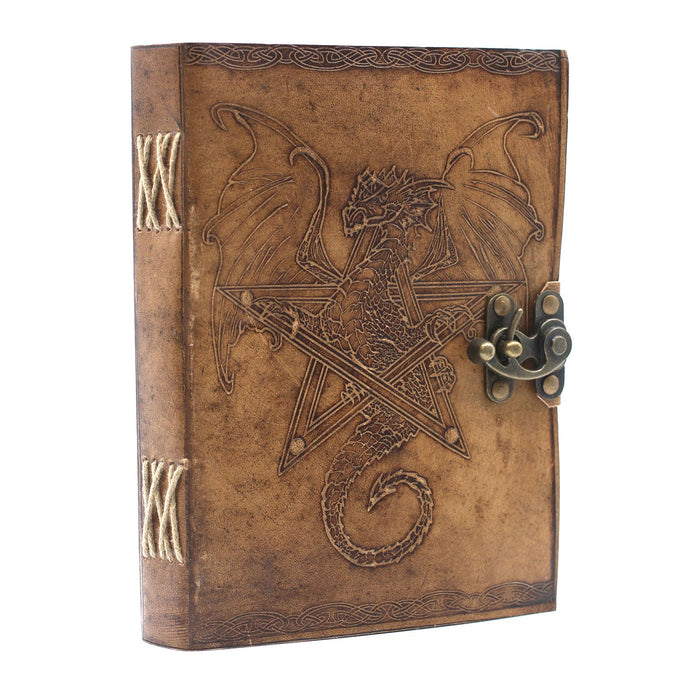 Leder Notizbuch - Drache (20x15cm)