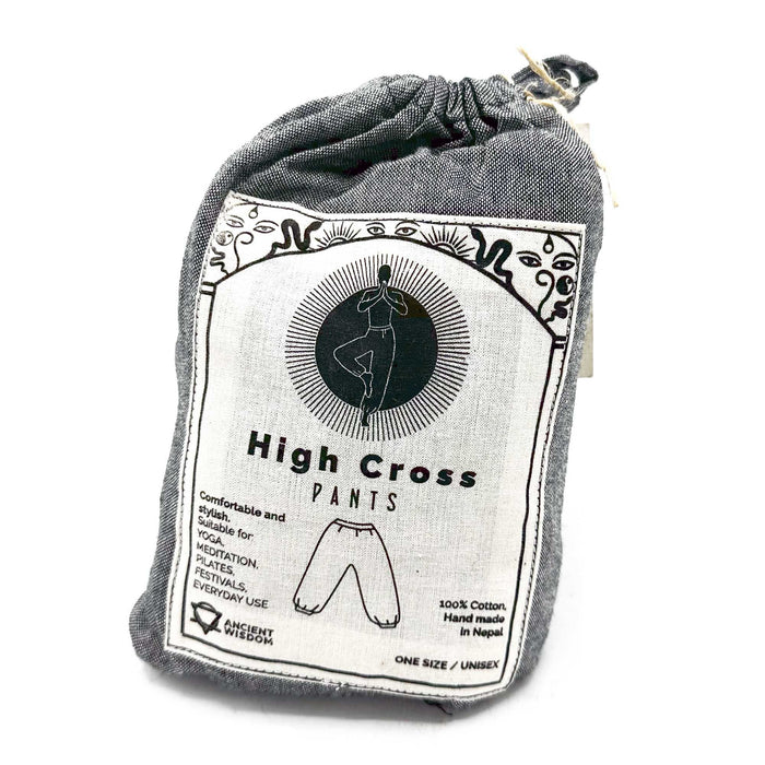 High Cross Yoga & Festival Pants - Himalayan Print, Grey