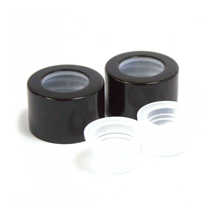 Schwarze Schraubkappe & Reisestopfen – 2,5 cm (passend für runde Reed Diffuser Flasche 50ml)