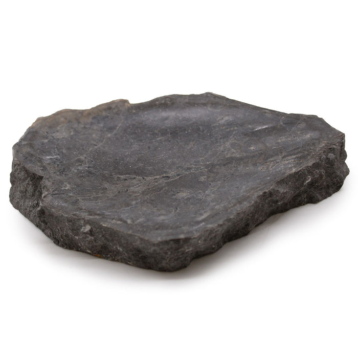 Seifenschale aus Stein – Natur, grauer Marmor