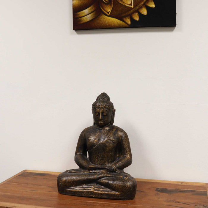 Mittelgroßer Antikgold Klassik Buddha - 0,5 m