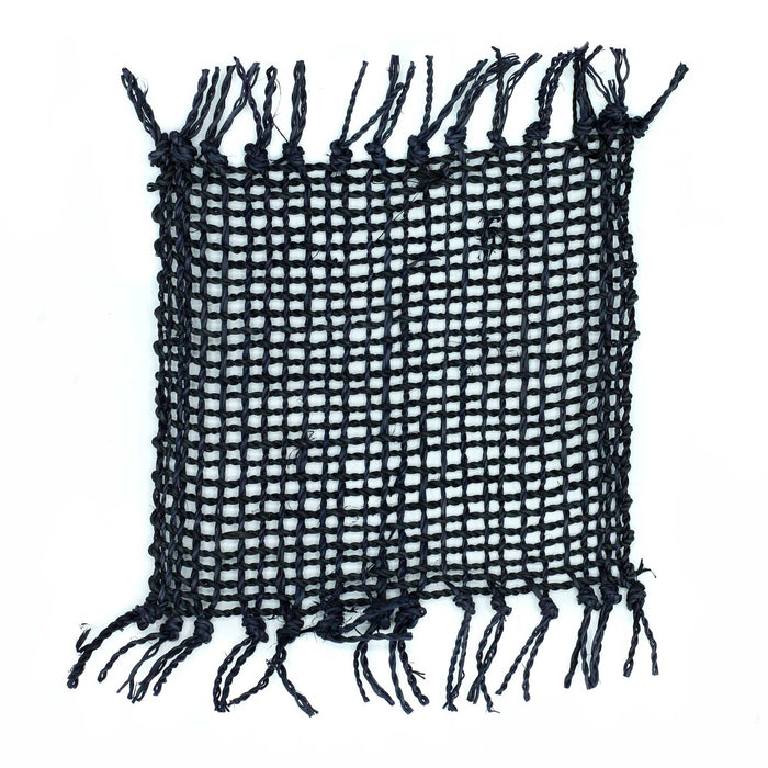 Seagrass Coasters - Black, Set of 4