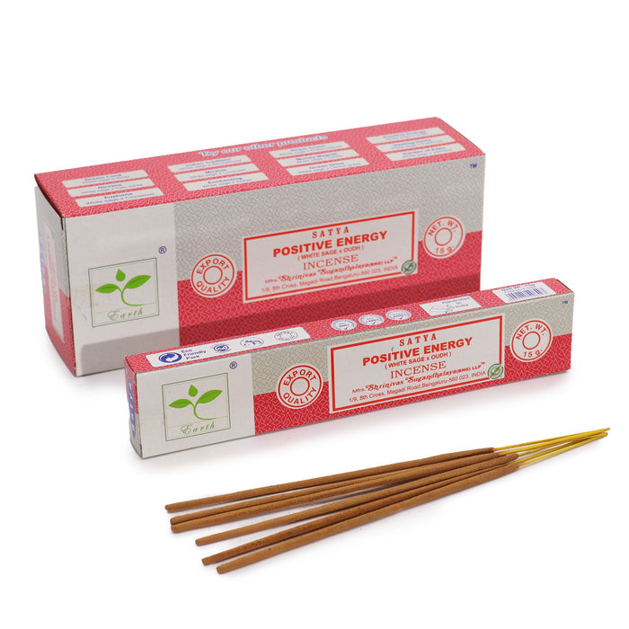 Satya Incense Sticks - Positive Energy (White Sage & Oudh)