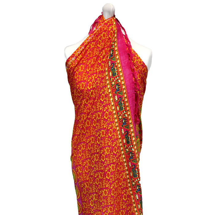 Mandala Sarong – Rubin/Limone