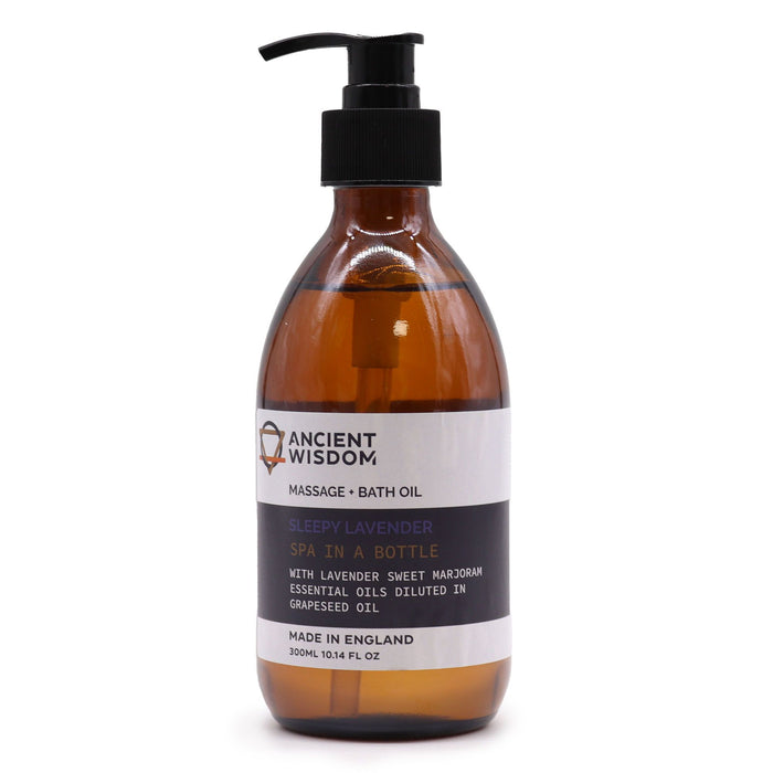 Aromatherapie Massage- & Badeöl – Lavendel für erholsamen Schlaf (300ml)