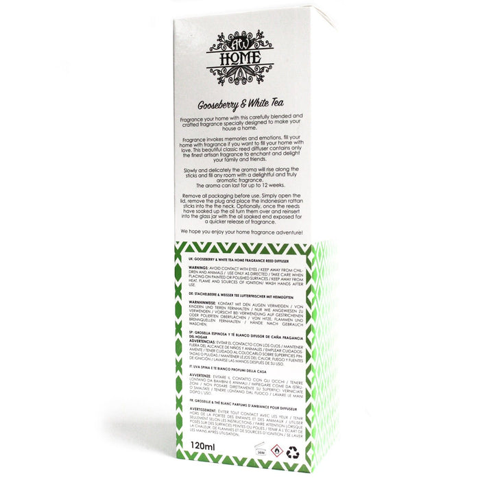 120ml Reed Diffuser - Stachelbeere & Weißer Tee