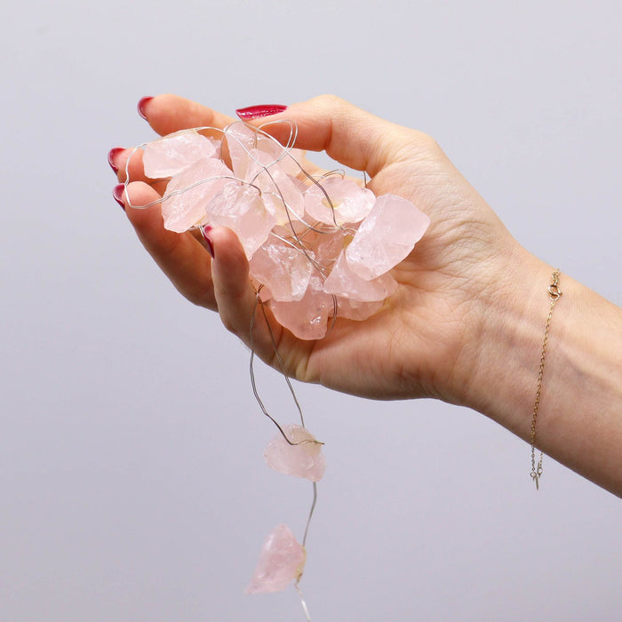Lumières d'Enchantement de Gemmes - Quartz Rose