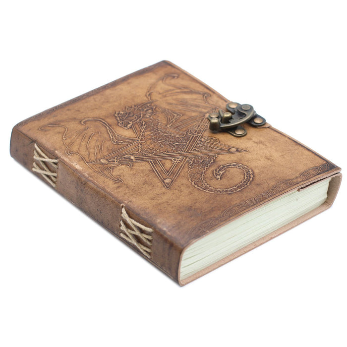 Leder Notizbuch - Drache (20x15cm)