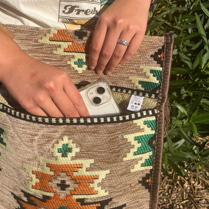 Kilim Sommer Umhängetasche - Beige