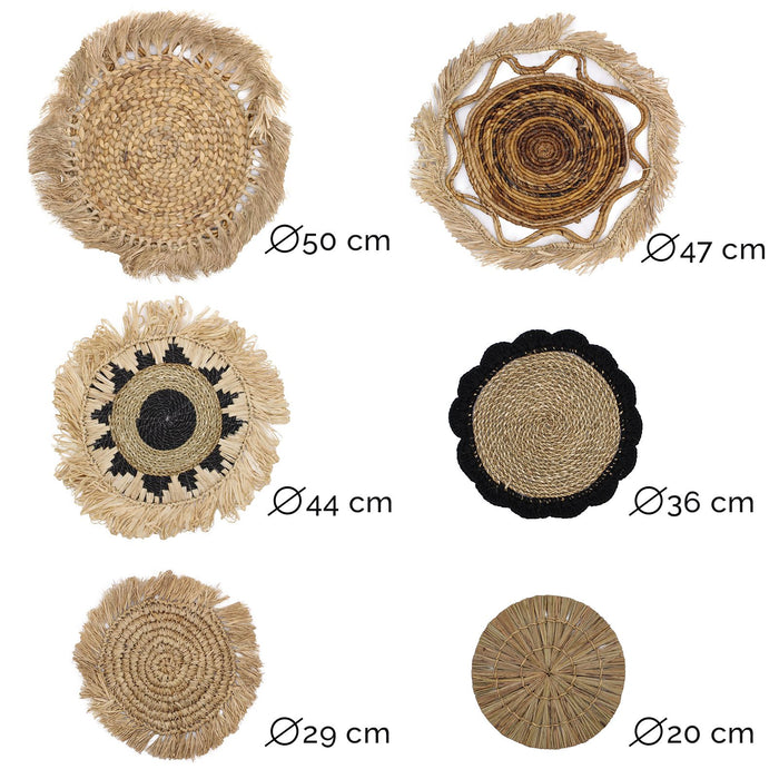 Natural Wall Art - Kribo Collection - Set of 6