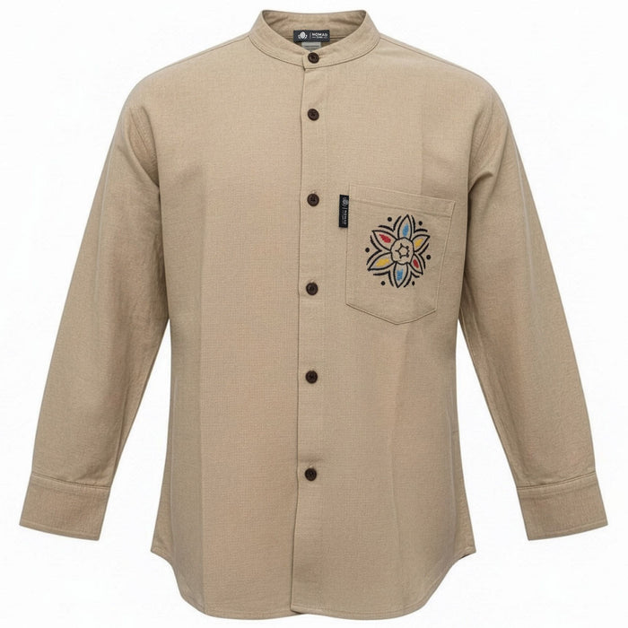 Soft Cotton Kathmandu Shirt - Stone (XXL)