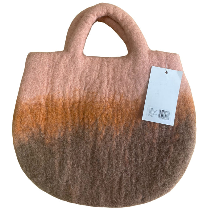 Wassergefilzte Tasche - Sonnenblume & Bienen
