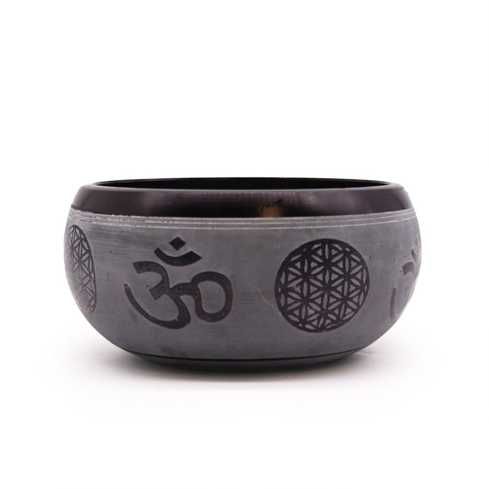 Earth Powder Singing Bowl - Om Five Buddha
