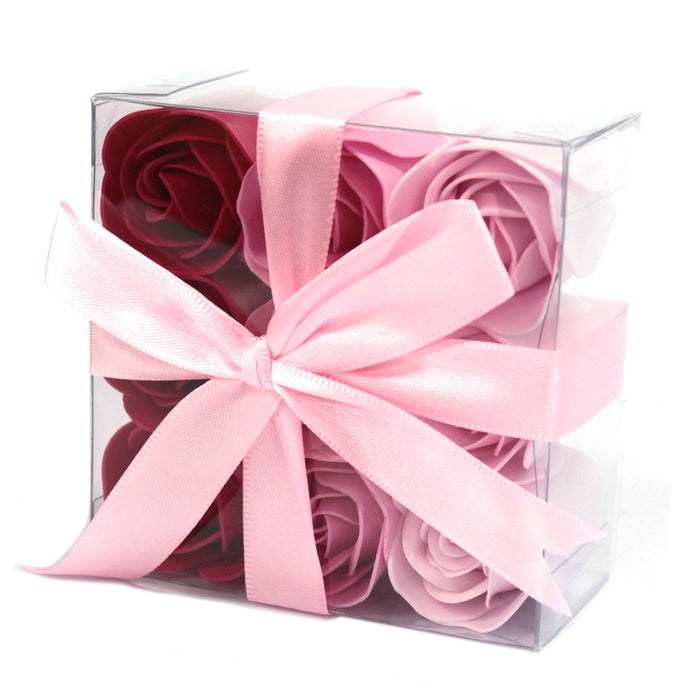 Seifenblumen - Rosa Rosen (9er Set)