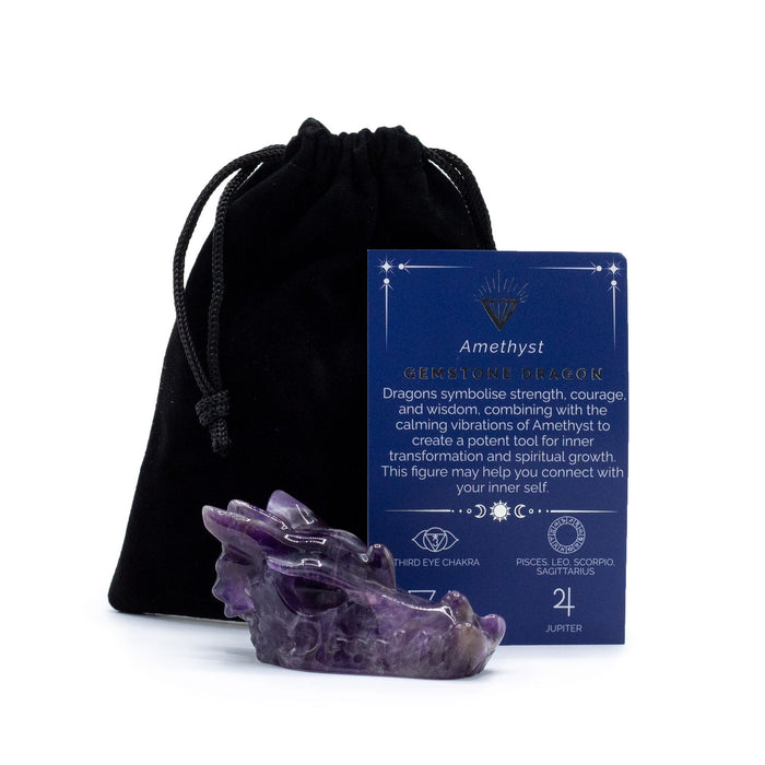 Edelstein-Drachenkopf - Amethyst