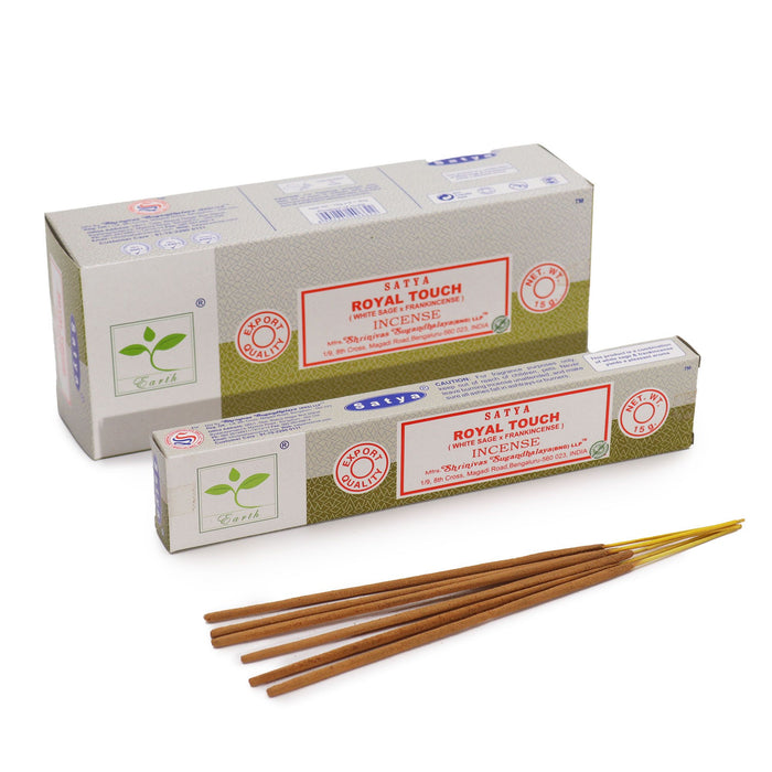 Satya Incense Sticks - Royal Touch (White Sage & Frankincense)