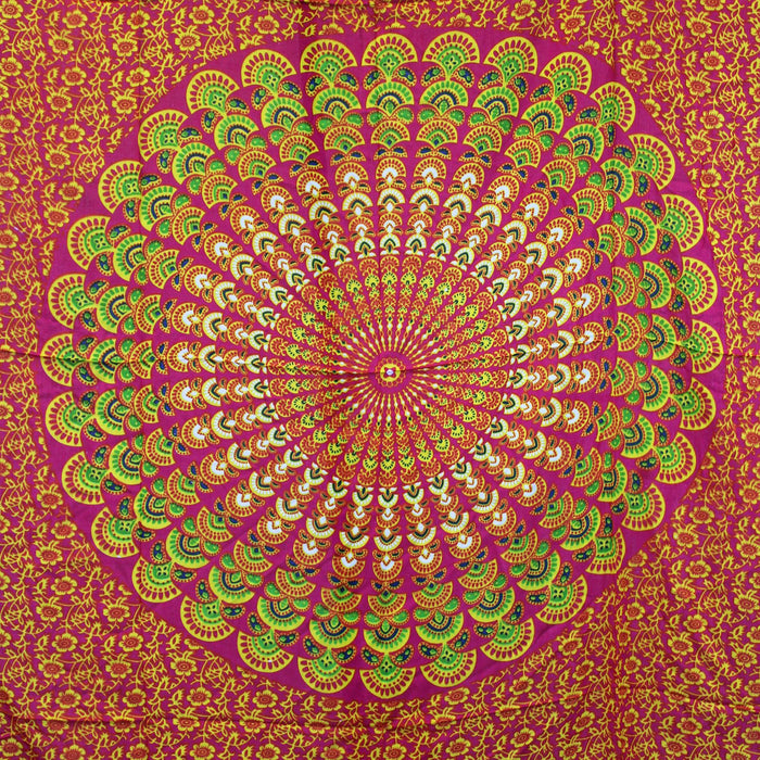 Mandala Sarong – Rubin/Limone