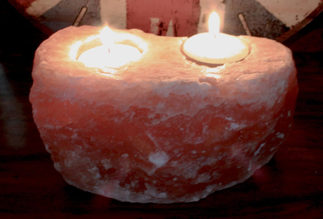 Himalaya-Salzlichthalter – doppelt