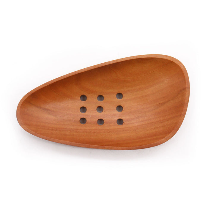Klassische Naseberry Holz Seifenschale – Organische Form