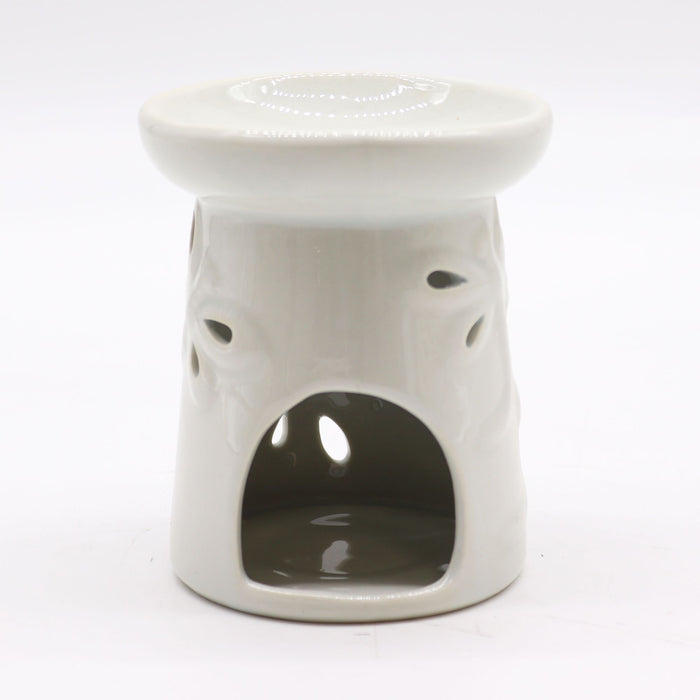 Keramik-Duftlampe Libelle, Weiß